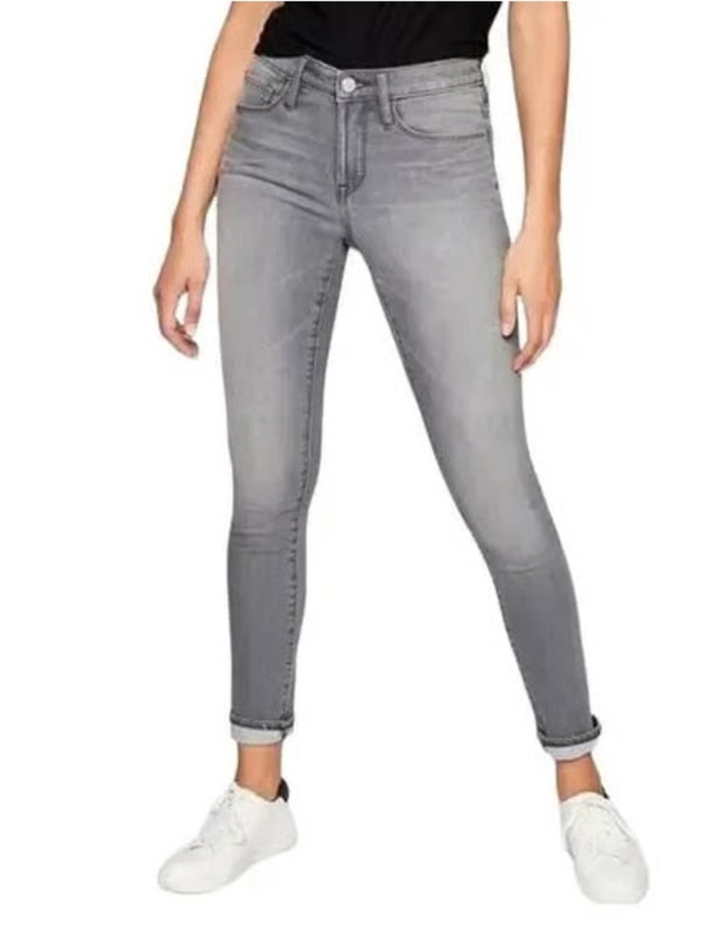 Athleta Sculptek Gray Stretch Women’s Jeans Size 10 Sculpting Denim Stretch